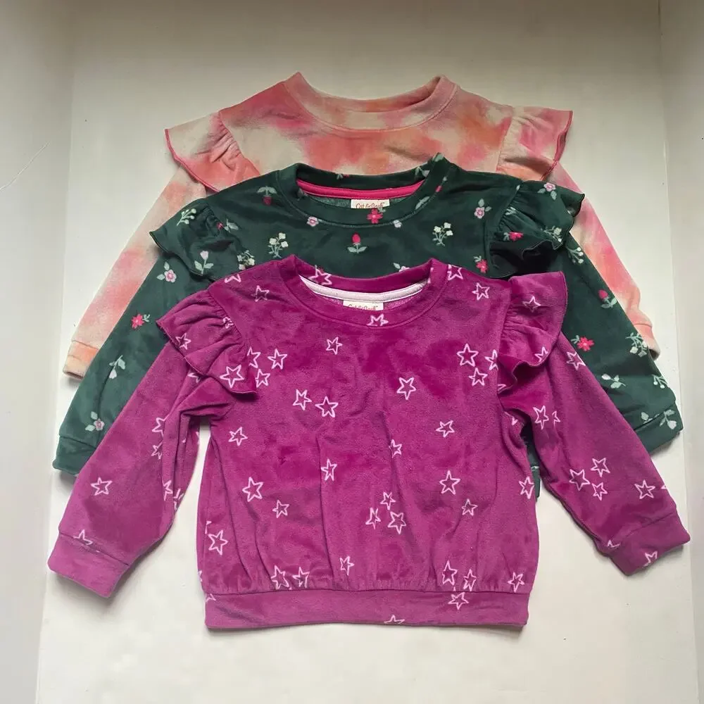 Cat & Jack Matching Velour Outfit Bundle